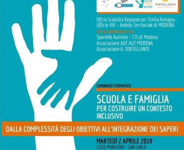 2 aprile 2019 a Modena: Seminario di formazione sull’Autismo
